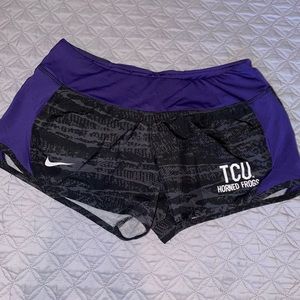 Women’s TCU Nike dri-fit running shorts!